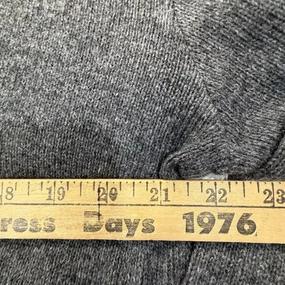 Beach Lunch Lounge Gray Collared V-neck Sweater Dress Size S 4-6 NWT BLL - Picture 7 of 12